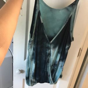 The-dye blue tank top